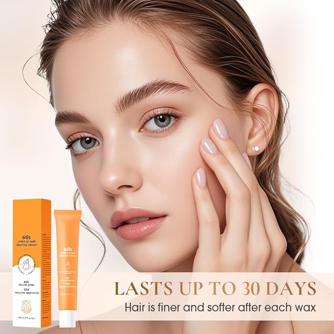 Hair Removal Cream for Women,2025 New Gentle Facial Hair Removal Cream With Scraper, Painless Hairs Removers for Body Face Lips (3)