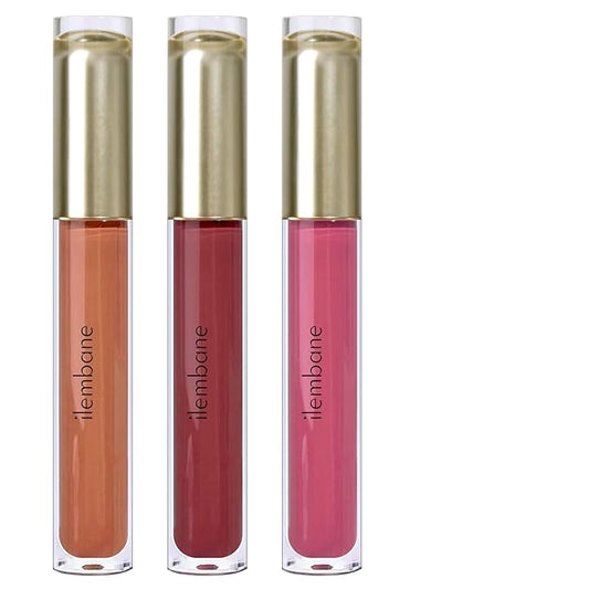 ilembane 3-Pack Multicolor Matte Liquid Lipstick Set – Smoky Rose, Dusty Rose & Peachy Pink – Long-Lasting, Smudge-Proof, Waterproof – High-Pigment, Transfer-Resistant Colors for All-Day Wear