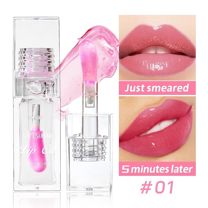 Magic Color Changing Lip Oil, Moisturizing Lip CareNon-Sticky Magic