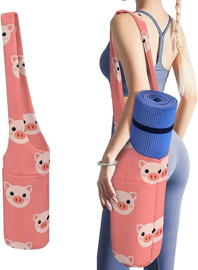 Large Yoga Mat Bag Fit Most Size for Ladies Yoga Mats Carrier Bags Multi-Functional Exercise Mat Holder Storage Bag
