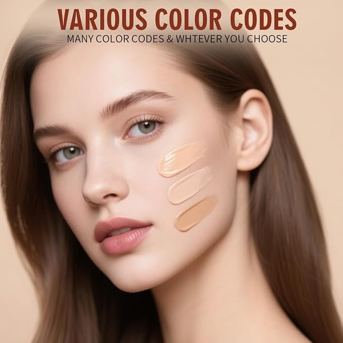 QIC Concealer Shade 130 – Full Coverage Concealer for Dark Circles & Spots, Warm Ivory Tone, Hydrating & Waterproof Under Eye Corrector for Mature Skin, Non-Cakey Finish (1.41 fl oz)