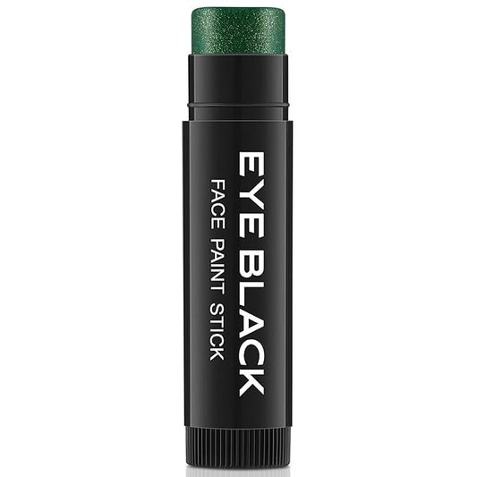 CCbeauty Green Glitter Eye Black Stick For Baseball Football Softball Lacrosse Sport Accessories, Anti-Glare Eyeblack, Waterproof Face Paint, Last All Game, Smooth Application, High Pigmented Color