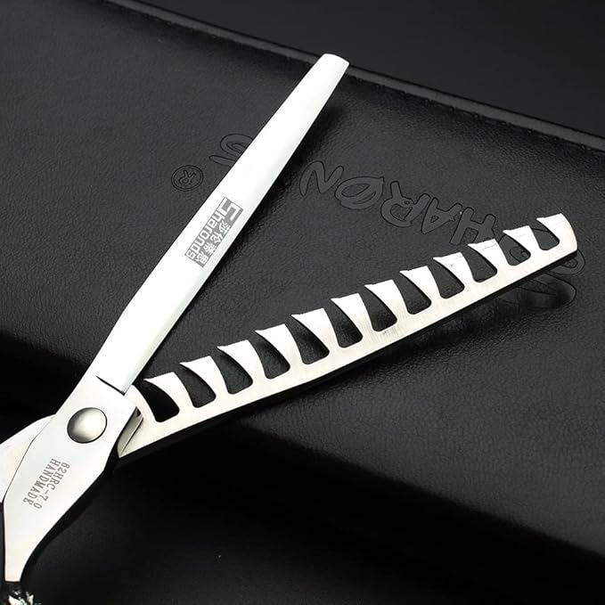 7" 7.5" 8"9" Professional Hairdressing Scissors Barber Salon Hair Cutting Dragon Shears (Large). (7 inch 2pc-B)