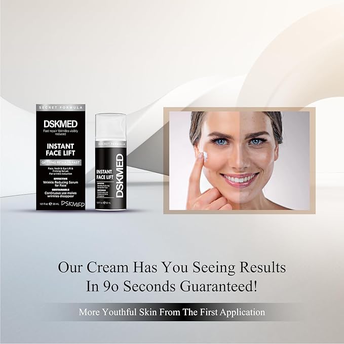 DSKMED Under Eye Bags and Wrinkles - Instant Face Lift Cream,Remove Dark Circles, Bags Under Eyes, Fine Lines, Wrinkles and Neck Lines,Firming Delicate Skin