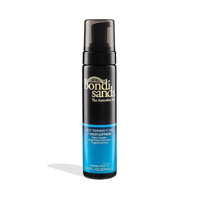 Bondi Sands 1 Hour Express Self Tanning Foam | Lightweight, Fragrance Free Self-Tanner for an Even, Streak-Free Tan | 6.76 fl oz