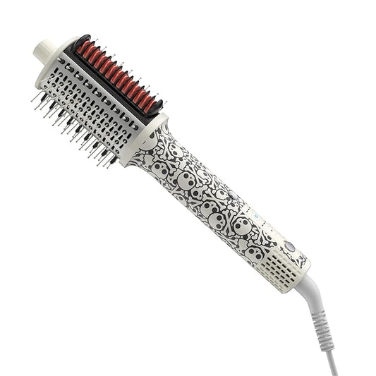 Ellena E1 Blow Dryer + Straighten Hair Brush Dual Mode, Hot Air Brush with 110000RPM High Speed Brushless Motor/Oval Air Barrel/3D Teeth Heated Comb/Handheld Cored, Styler Tool for All Hair Types
