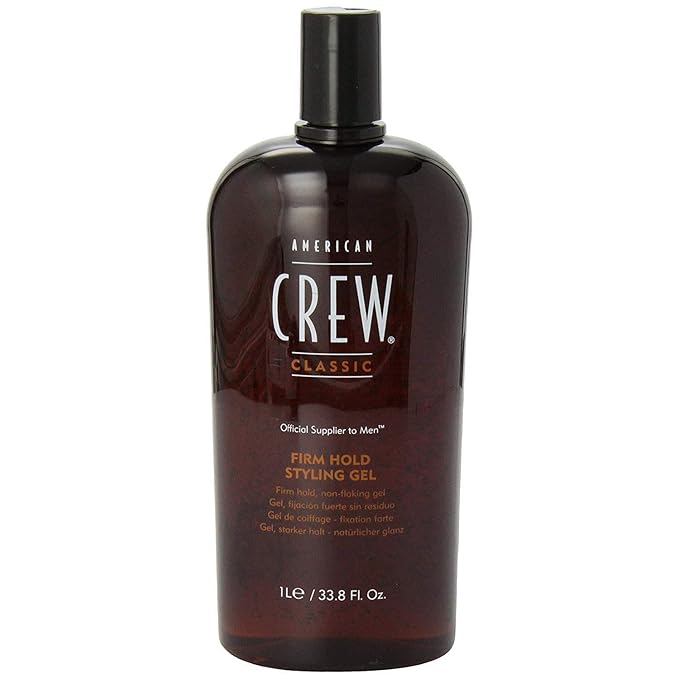 AMERICAN CREW Firm Hold Styling Gel, 33.8 Oz with Pump