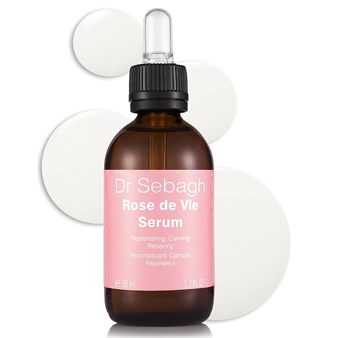 Dr Sebagh Rose de Vie Serum - 1.7 fl oz - Award-Winning Nourishing Anti-Aging Formula - Use with Dry, Mature, or Sensitive Skin - Designed to Soothe Redness & Irritation - Regenerating & Invigorating