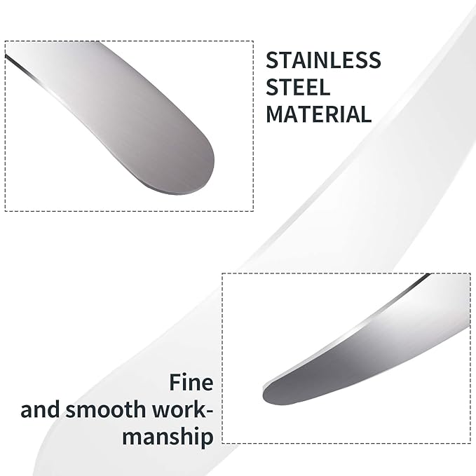 2Pcs Mini Metal Cosmetic Spatulas, Makeup Spatulas, Skincare