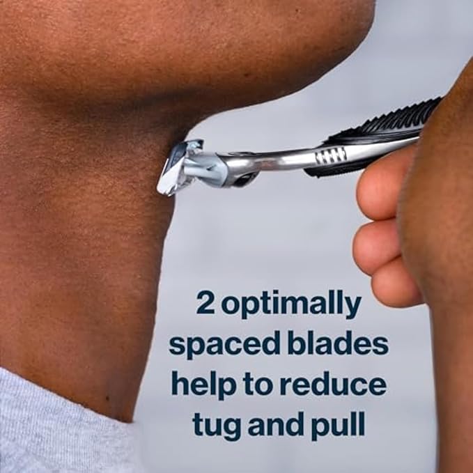 Gillette SkinGuard Razors, 1 Gillette Razor, 4 Razor Blade Refills, Designed for Men with Skin Irritation, Razor Bumps, and Sensitive Skin
