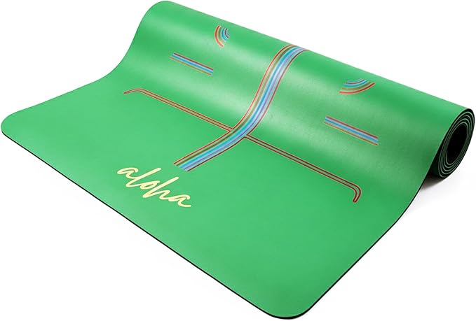 Aloha Bliss Premium Yoga Mat – 72” x 27 - Thick, Non-Slip & Durable | Sweat-Resistant, Lightweight & Portable | Perfect for Yoga, Pilates, Home Workouts, Gym & Studio Practice - Eco-Friendly