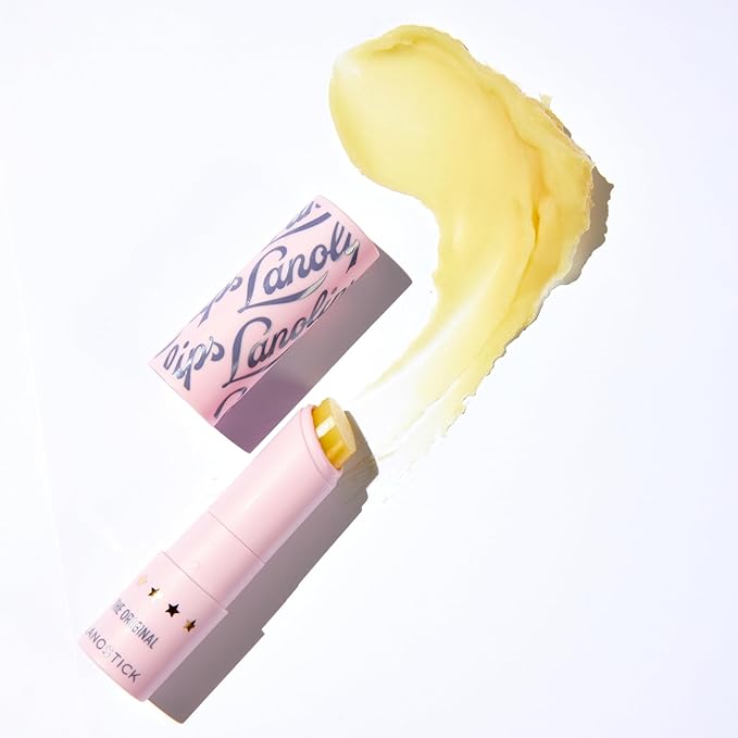 Lanolips Lanostick - Moisturizing Lanolin Lip Balm Stick for Dry, Cracked Lips - Moisturizer with Lanolin, Castor Oil, Jojoba Oil, Shea Butter for Hydration (3.3g / 0.116oz)