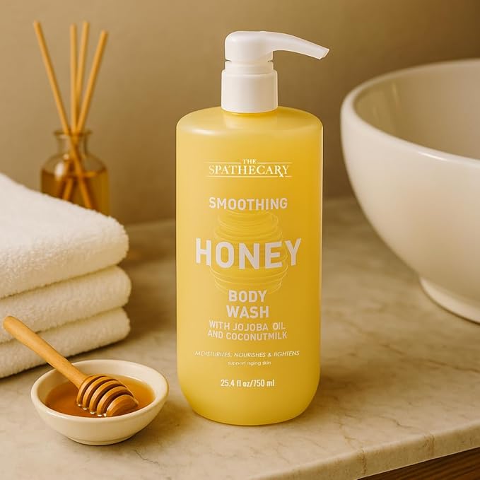 THE SPATHECARY Vitamin C Body Wash – With Niacinamide & Orange Blossom – Brightens, Tones & Smooths Skin – Paraben-Free, Sulfate-Free, Daily Radiance Formula, 25.4oz