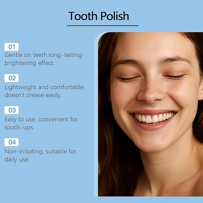 2PCS SmileFitPro Tooth Polish Teeth Whitening Polish Cosmetic Tooth Polishing Liquid for Improving Tooth Appearance, Gentle & Safe Form, Safe Formula & Long-Lasting Results