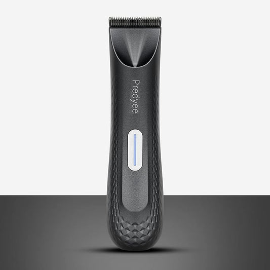 Manscape Trimmer for Men - IPX7 Waterproof Ball/Body Trimmer w/LED Light & Ceramic Blade, 120Min Groomer for Pubic/Groin/Chest, USB-C Fast Charge, No Nicks, Gifts for Him Dad Husband
