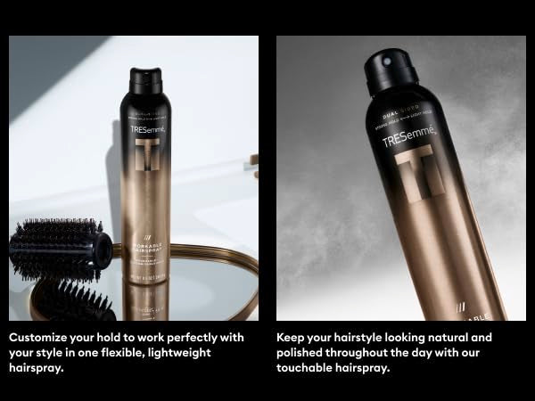 TRESemmé Workable Hairspray 1 ct A-LIST Collection for Brushable + Customizable Hold, Developed Safe for All Hair Types, 8.5 Oz