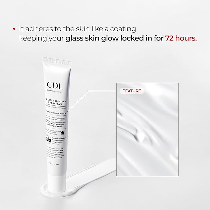 CANDORLOV CDL Korean Collagen Duo - Collagen Hydrogel Face Lifting Mask (5 Sheets) + Collagen Hydrating Glass Glow Cream - Anti-Aging, Firming & Plumping with OLIGO-HA Phyto-PDRN