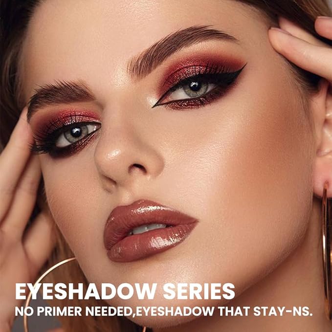 SUAKE Liquid Sparkling Glitter Eye Shadow – Rose Gold Cherry Eyeshadow, Eyeliner, Eyelid Shimmer Highlight Makeup, Highly Pigmented sombra de para ojos,Waterproof Quick-Drying (05Cherry#)