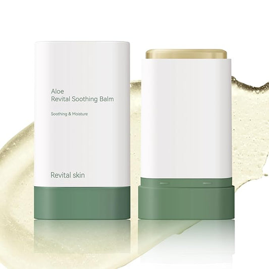 Grospe Organic Aloe Vera Gel Stick for Face & Body, Pure Aloe Gel Ideal for Hydrating, Soothing for Dry Skin, Anti-Wrinkle, Acne Scars, Soothing After Sun Care Relief