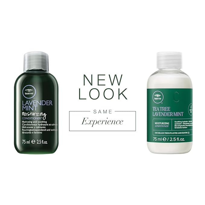 Tea Tree Lavender Mint Moisturizing Conditioner, Hydrates + Soothes, For Coarse + Dry Hair, 2.5 fl. oz.