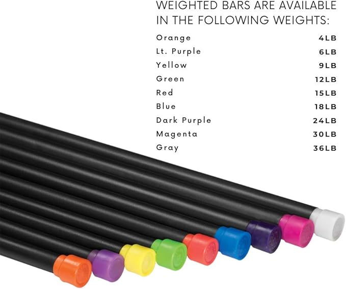 Body-Solid Rubber Padded Weighted Bar - Stretching Weight