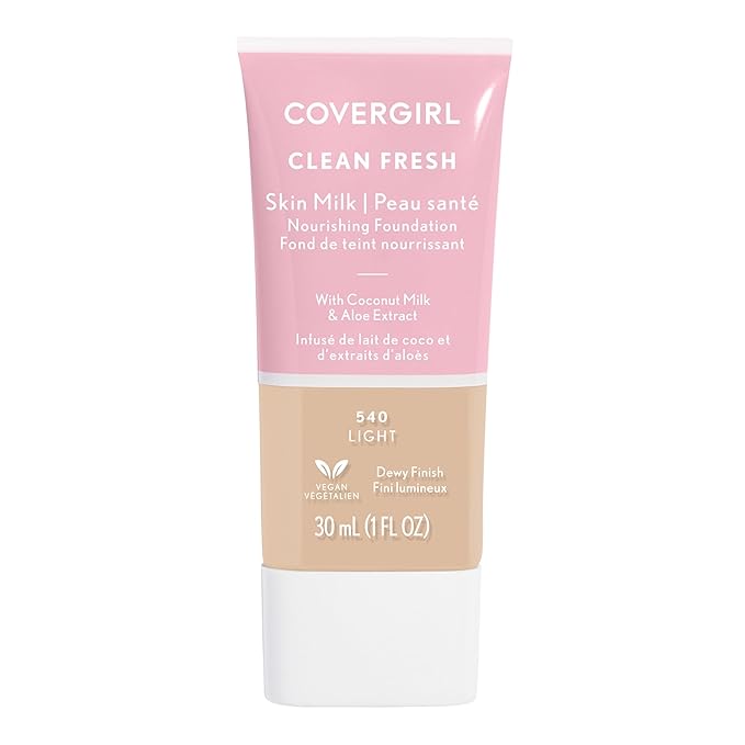 COVERGIRL, Clean Fresh Skin Milk Foundation, Light, 1 may vary)