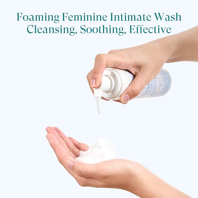 RPE Life Soothing Foaming Feminine Wash for Women, Gentle Plant-Based Body Wash for Sensitive Skin, Ph Balance - Vaginal Reduces Odor - Paraben & Dioxide Free, Unscented, 6.76 Fl.Oz, Pack of 2