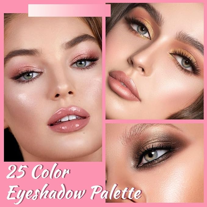 25 Colors Nude Champagne Gold Glitter Matte Shimmer