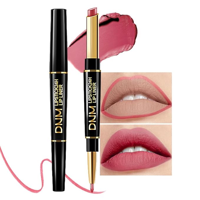 evpct 1Pcs Lip Liner and Lipstick Set Kit for Women, Matte Lips Kit with Lip Liner Lip Stains Long Lasting Waterproof 24 Hour Lipstick and Lip Liners Combo Lipliners Pencil 26#