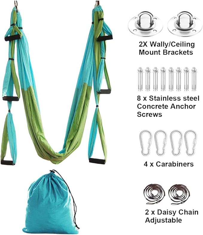 Aerial Yoga Swing Set Trapeze Yoga Hammock Kit