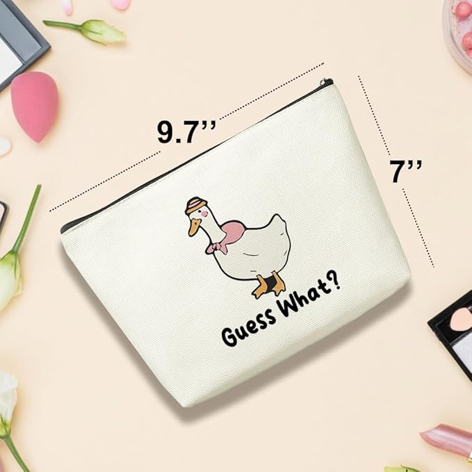 VICBOU Funny Duck Makeup Bag Duck Gifts Duck Supplies Accessories Cute Duck Cosmetic Bag for Women Girls Daughter Animal Duck Lovers Sister Best Friends Graduation Mothers Day Birthday Gifts
