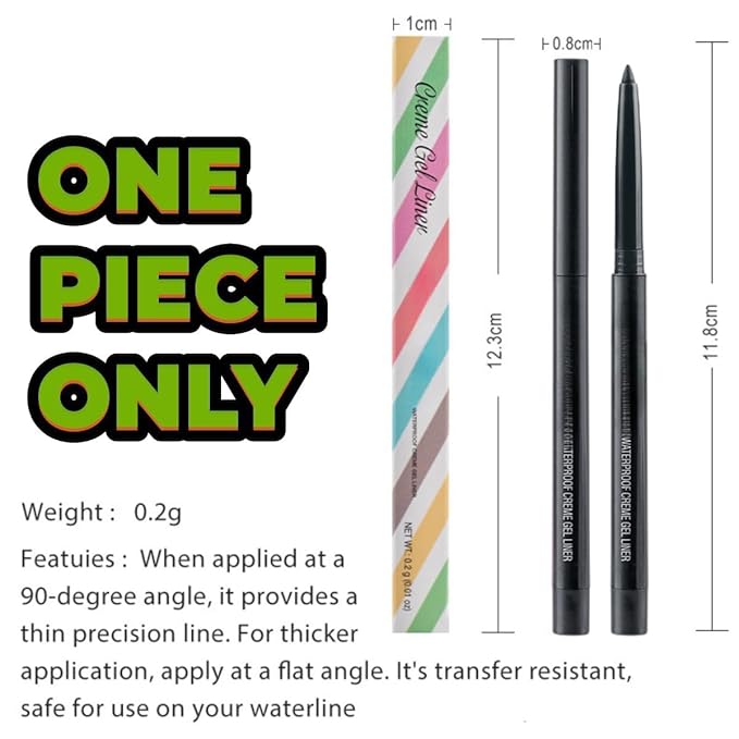 eyeliner pencil retractable eyeliner creamy pigmented smudge proof eye liner pen Blue