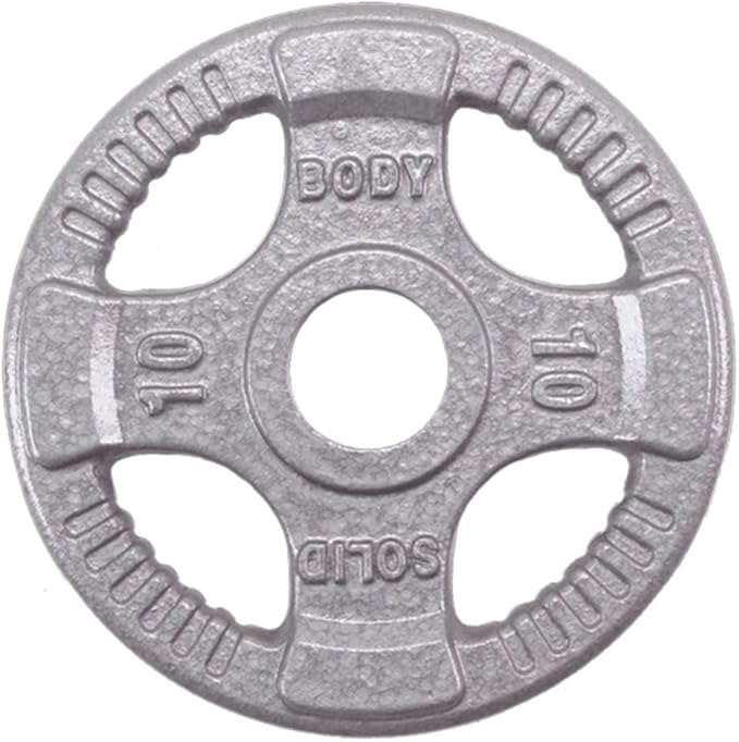 Body-Solid Cast Iron Olympic Quad Grip Design Weight 2 Inch