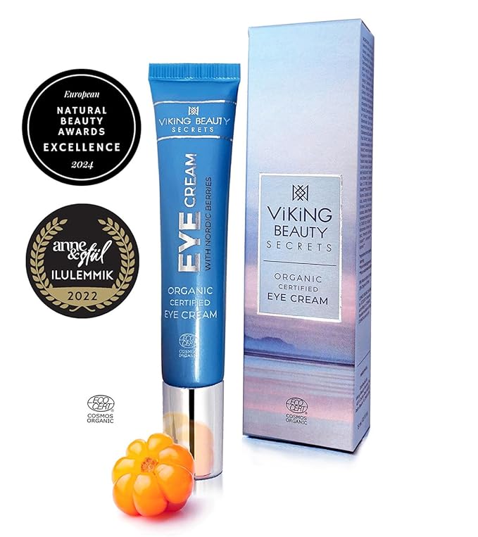 Viking Beauty Secrets Eye Cream - Hyaluronic Acid and Nordic Berry Infused Eye Cream - Under Eye Cream for Reducing Dark Circles and Fine Lines - Hydrating Eye Cream for Daily Use