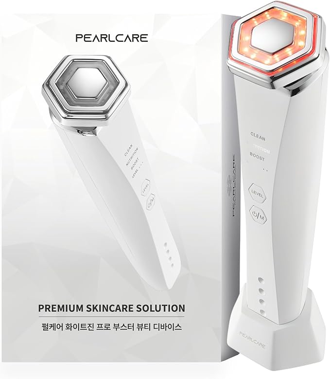 PEARLCARE Facial Massager, Anti Aging Face and Neck Massage Tool for Skin Care (White)
