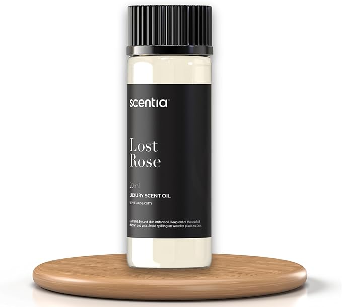 Scentia Premium Essential Oil Blend Inspired by Fairmont Hotel Scent - 20 mL 0.67 fl oz - Diffuser Oil Blend Rose, Oud Wood & Clove Notes for Aromatherapy Diffusers Humidifiers - Lost Rose