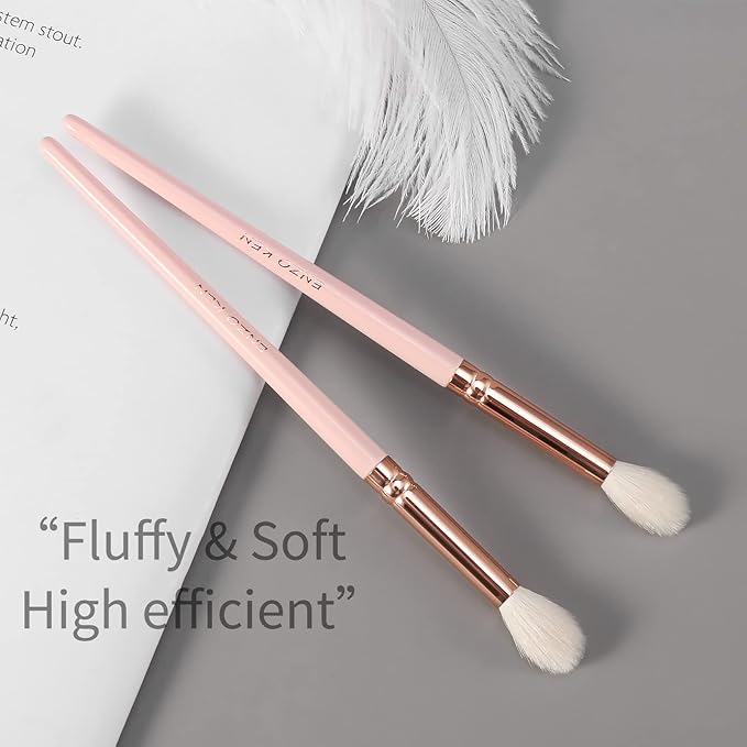 ENZO KEN Natural Goat Hair Eyeshadow Blending Brush - Eye Blending & Contour Brush, Single Piece, E204L