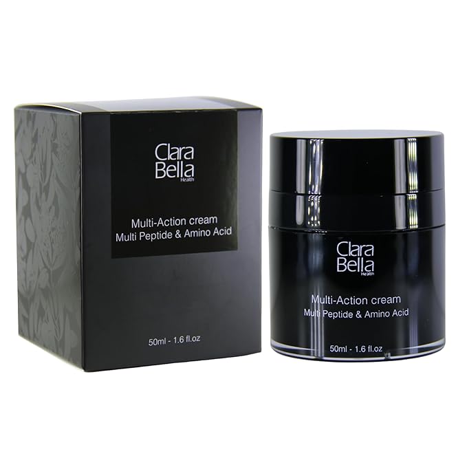 Clara Bella Health Multi-Action Facial Cream, for Dry Skin 1.6 fl oz, Multi Peptide & Amino Acid