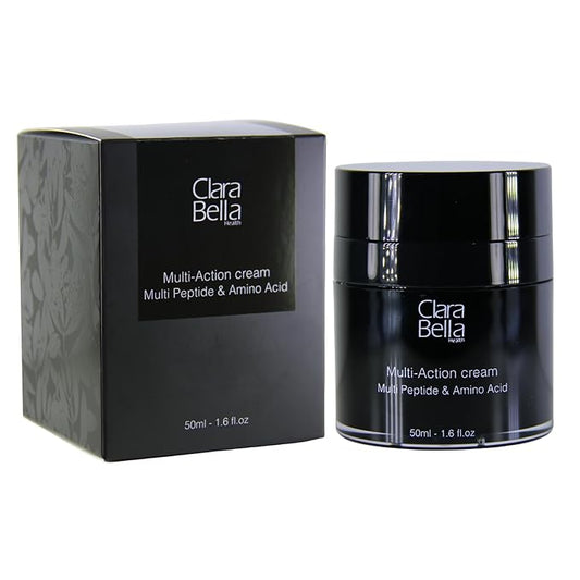 Clara Bella Health Multi-Action Facial Cream, for Dry Skin 1.6 fl oz, Multi Peptide & Amino Acid