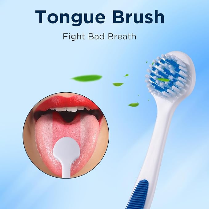 Tongue Brush (6 Pack), Tongue Cleaner for Adults & Kids, Oral Hygiene Essentials