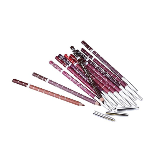 Non-drying Lip Liner 12pcs Pipliner Pencil Waterproof Lipliner Pencil Lip Liner Pencils Water Proof Eyebrow Pencil Natural Color Lip Liner