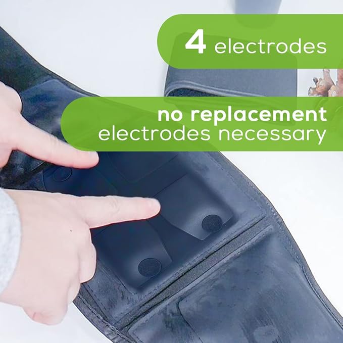 Beurer EM38 Lower Back Pain Relief Belt, TENS Unit Muscle Stimulator | 4 Electrodes | Adjustable & Breathable | Women & Men | Fits 30”-55” Waist | Lower Back Support, Lumbar Support, Back Brace Belt