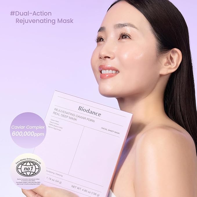 BIODANCE Luxury Holiday Duo: Caviar PDRN & Bio Collagen Real Deep Overnight Gel Mask for Plumping Hydration, Firming for Glass Skin, Korean Skin Care, Gifts for women, Skin Care Set