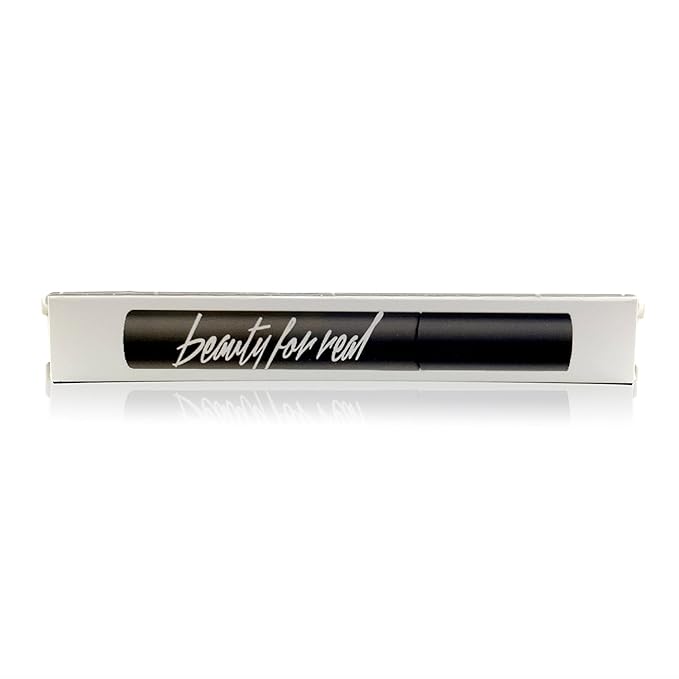 Beauty for Real Hi-Def Mascara, Just Black - Defining & Volumizing Lash Definer, Curls Lashes - Humidity & Smudge Proof - Micro Brush Ensures Versatile Application - 0.31 fl oz