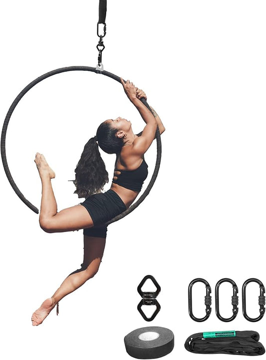 Aerial Lyra Hoop Rigging Set 25mm Stainless Steel 31inch to 39 inch
