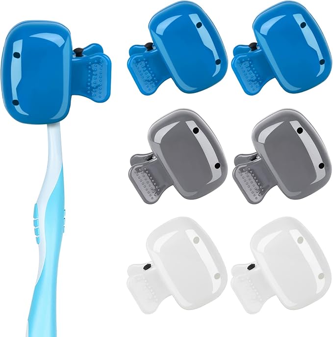 6 Pack Toothbrush Covers Portable Toothbrush Protector Coverings Clips Tooth Brush Storage Head Cover Cap Tooth Brush Covers for Kids Bathroom Home Travel Tooth Brush Case
