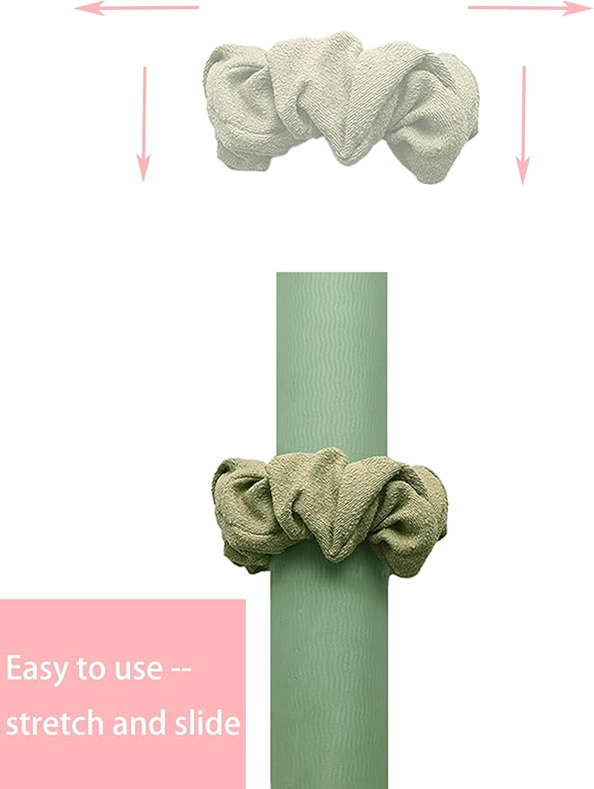 Yoga Mat Scrunchie - Holds Your Yoga Mat in Style - Durable & Elasticity Fabric - Fits All Standard Yoga Mats (mat not included)