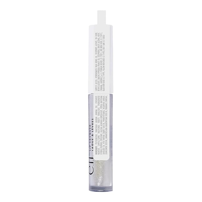 e.l.f. Lip Lacquer, Moisturizing, Shiny, Non-Sticky, Long Lasting, Provides Maximum Color, Glides On, Bubbles, 0.08 Fl Oz