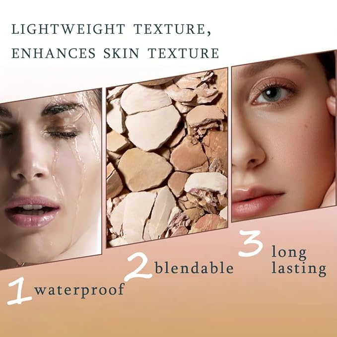 K'APEINE Baked Foundation, Pressed Matte Face Powder Balance-n-Brighten & Color Correcting Bake Foundation Makeup Medium Light Fair Brown Base Mak up for Poreless Smooth Finishing, Shine Control-01#