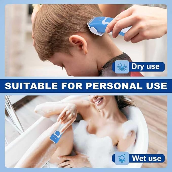 FBO Women's Electric Shaver - IPX7 Waterproof Painless Trimmer - Easy to Clean, Ceramic Blade, Bikini Body Hair Trimmer, Armpit, Leg, arm and Body, Portable Fast Charging Wireless